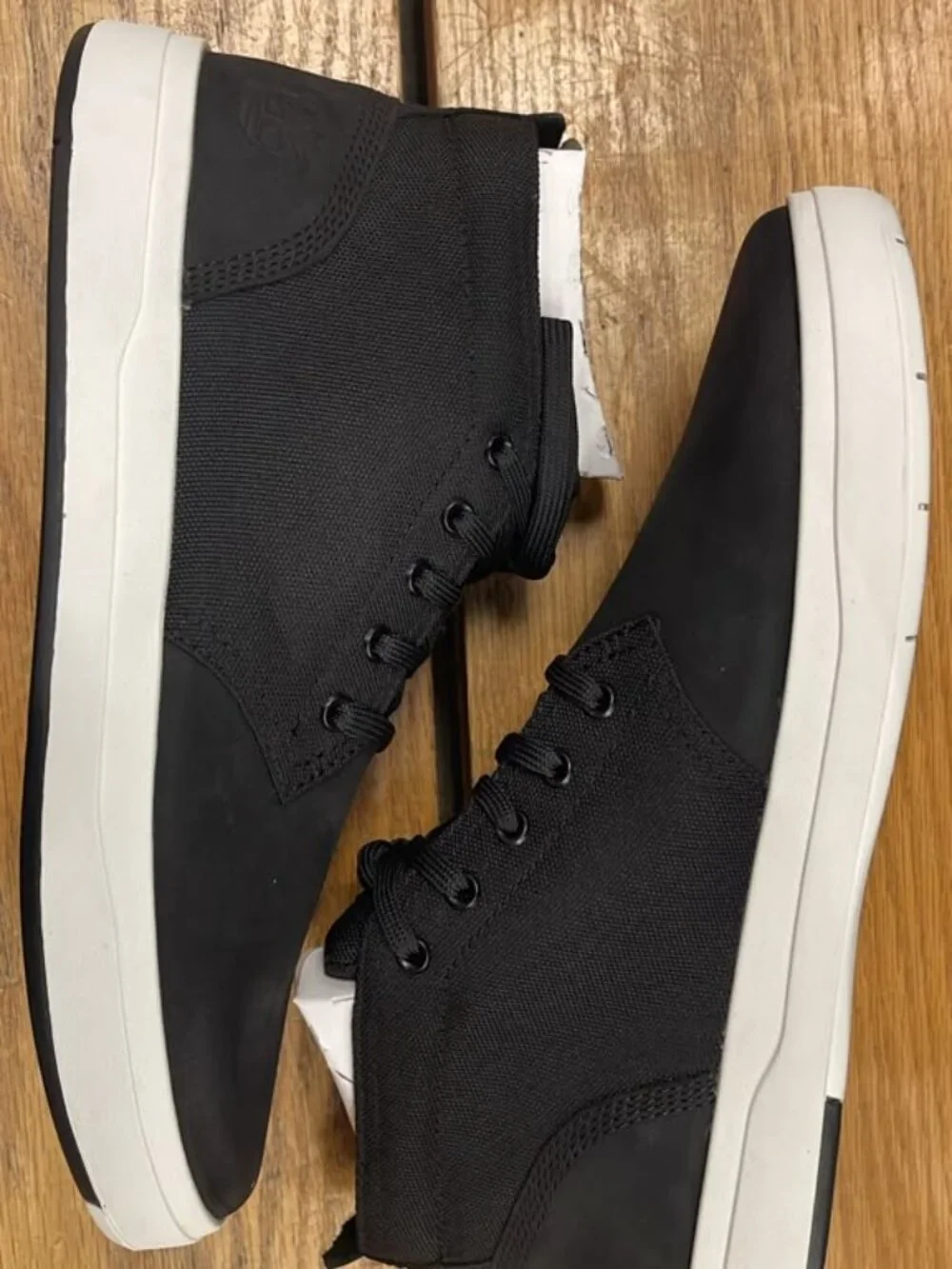 TIMBERLAND MEN'S DAVIS SQUARE MID LACE SNEAKER BLACK BOOTS 1A10I5-001 ALL SIZES